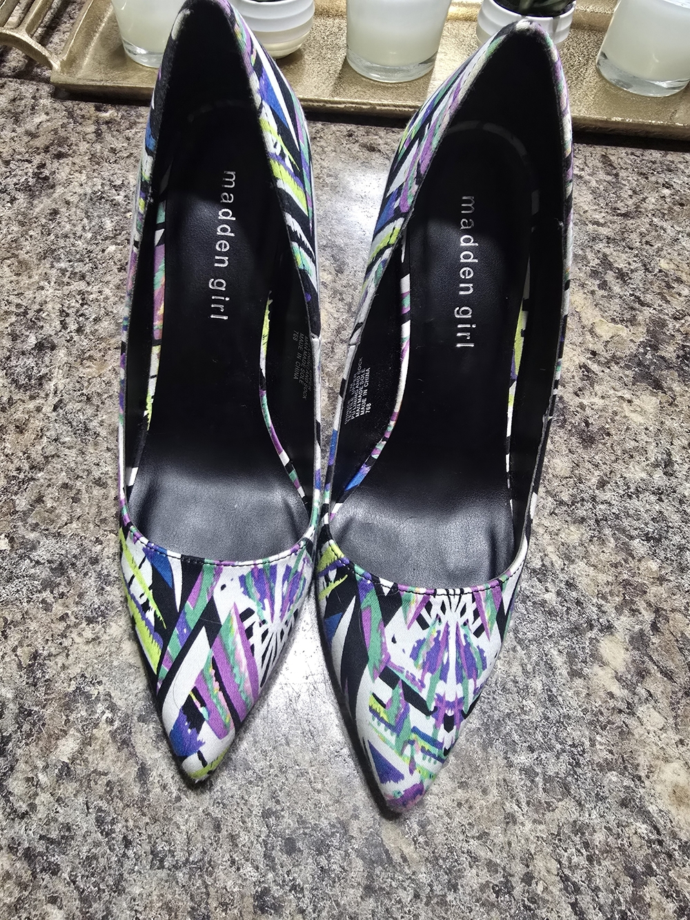 Madden Girl Women's Multicolor Pointed-Toe Pumps